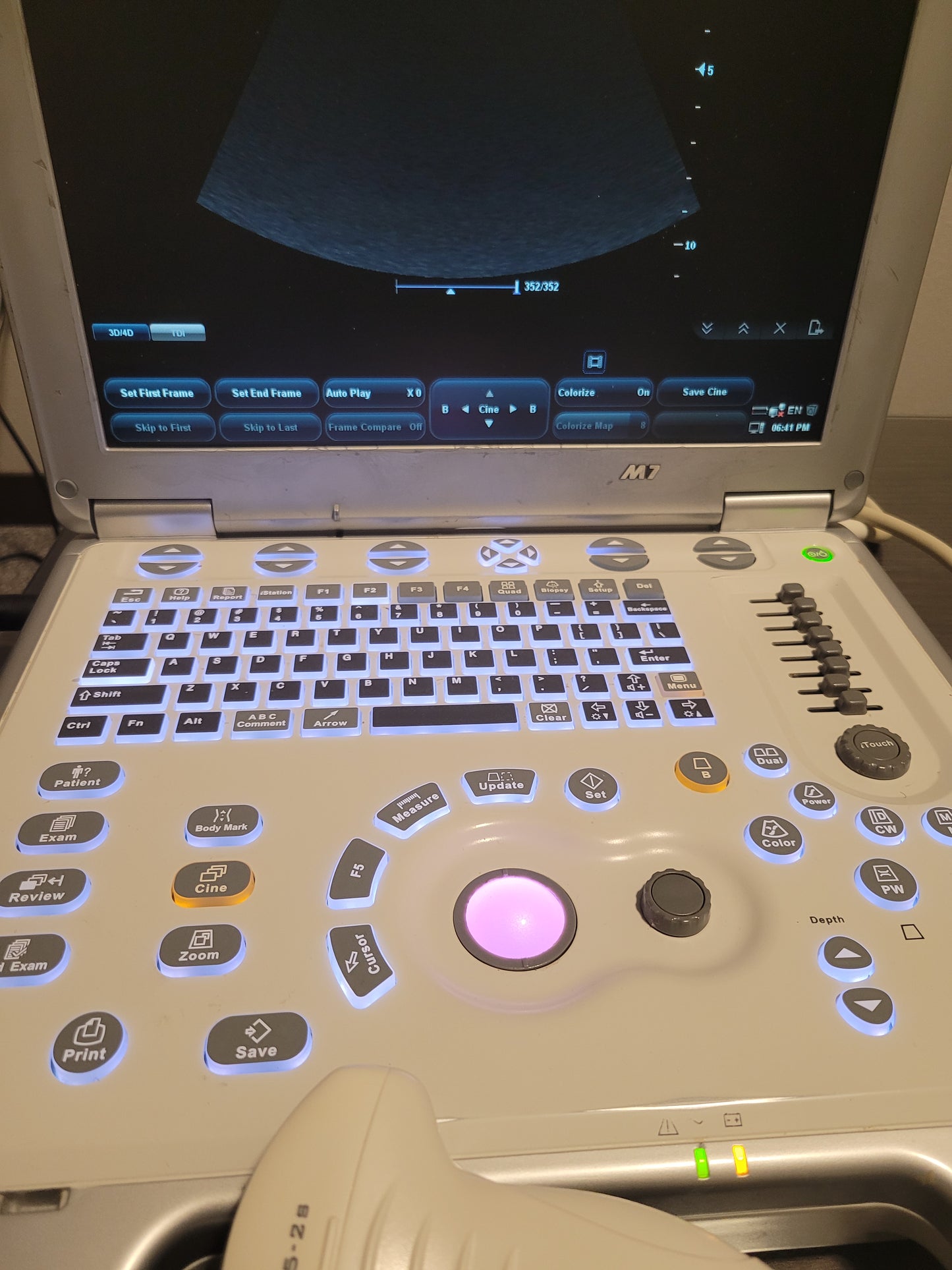 Mindray M7 Ultrasound with Probe